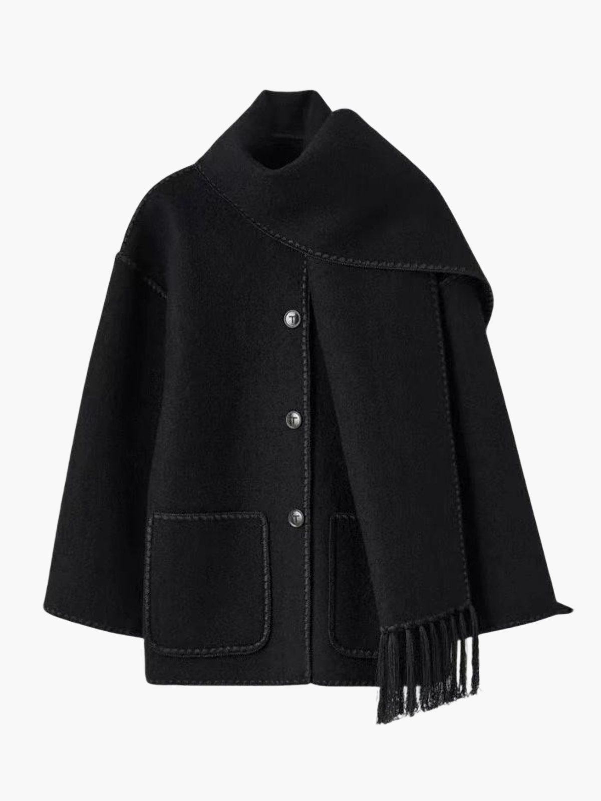 Viona | Bequeme Manteljacke aus Wolle
