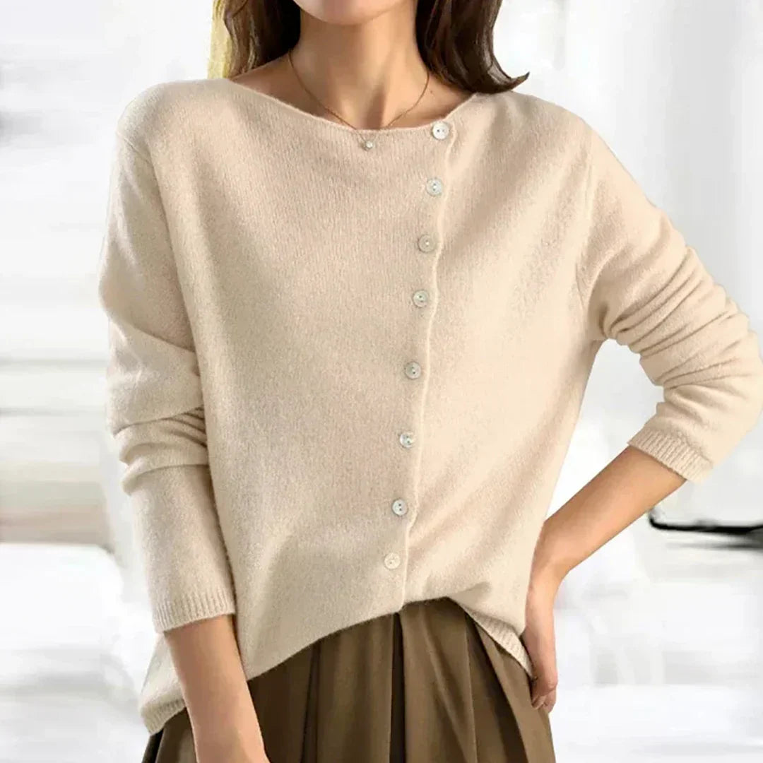 Theresa | Knopf-Strickjacke