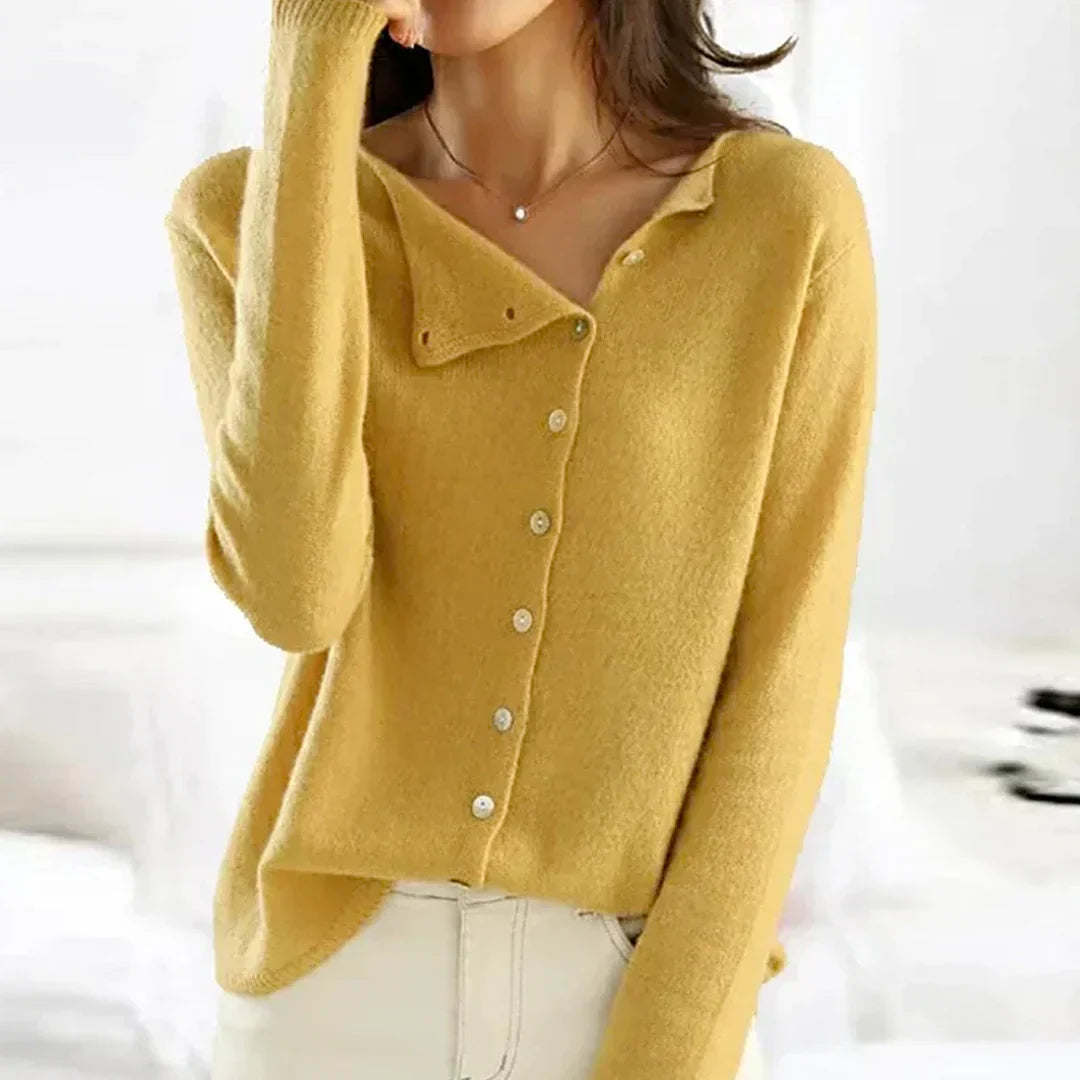 Theresa | Knopf-Strickjacke