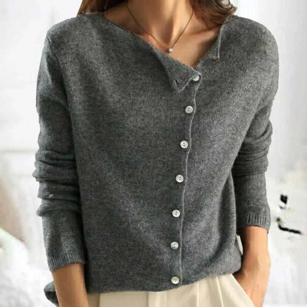 Theresa | Knopf-Strickjacke